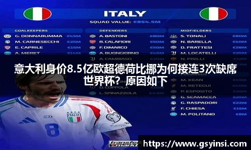 意大利身价8.5亿欧超德荷比挪为何接连3次缺席世界杯？原因如下